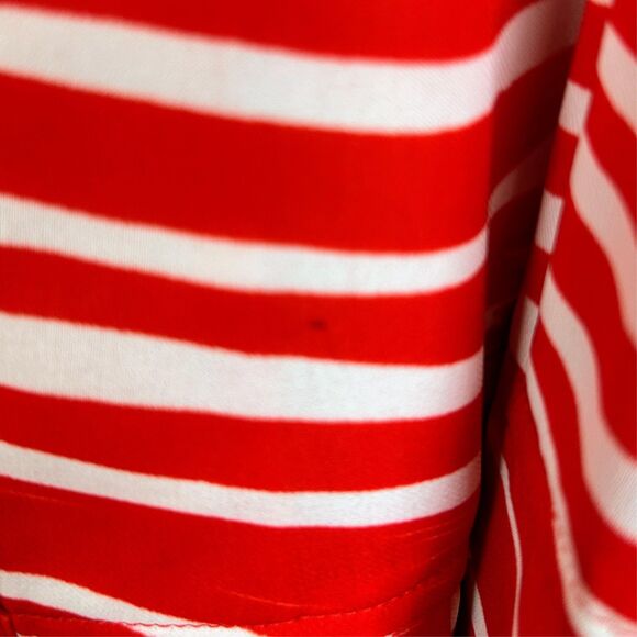 Cabi Brushstroke Button Down Sleeveless Dress Red White Striped Fit & Flare XS - Picture 14 of 14